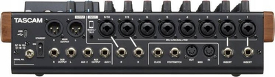 Mikser audio Tascam Model 12, 10 kanale, regjistrues 12 pista, i zi me dru