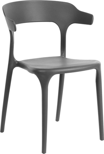 Set karrigesh për ngrënie GUBBIO, 8 copë, material sintetik, gri e errët