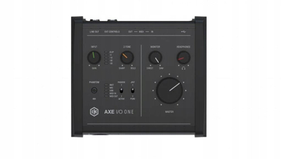 Ndërfaqe audio IK Multimedia AXE I/O One, USB, për kitarë dhe bas, e zezë