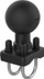 Bazë montimi RAM Mounts RAM-D-235U, D-Size 2.25", për tuba 1-1.25", e zezë