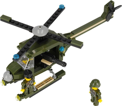 Set konstruktiv Alleblox AB3033 Military Blocks, 3 në 1, 170 copa, me ngjyra