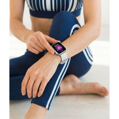 Orë e zgjuar Gravity GT43-2 për goca, 2.01", Bluetooth 5.2, argjendi me të bardhë