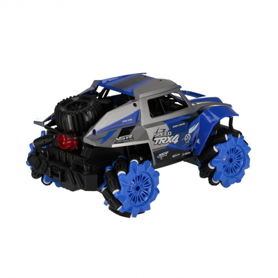 Играчка автомобил со далечински управувач No Name Mega Creative 542722, off road, со големи тркала, мешани бои
