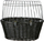 Shportë biçiklete Trixie Wicker TX-2818, e zezë