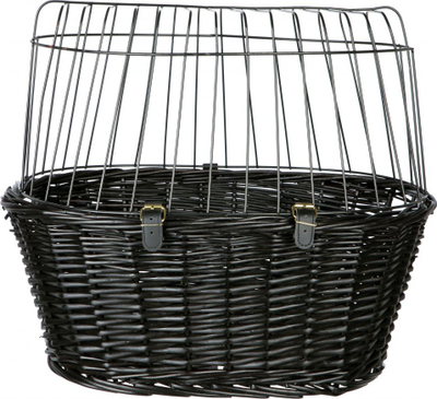 Shportë biçiklete Trixie Wicker TX-2818, e zezë