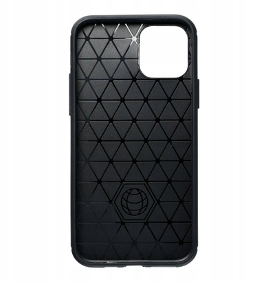 Mbulesë telefoni CARBON për HONOR X8c, material gome, efekt karboni, e zezë
