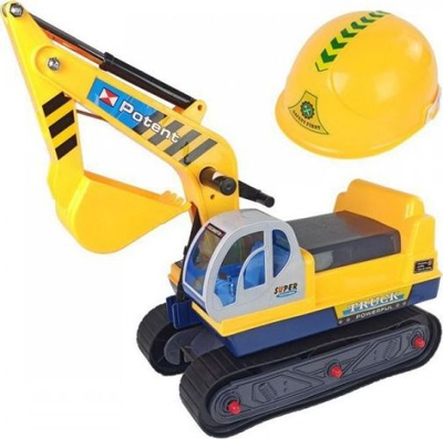 Играчка багер Ride-On Lean Sport 9270, со кацига, жолта
