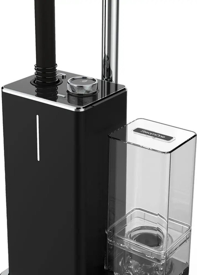 Avullore vertikale rrobash SteamOne EUES200B, fuqi e madhe, depozitë e madhe uji, e zezë