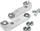 Adapter drift PMC për BMW E46, 20%, set 2 copë, metalik