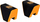 Guida këndi Work Stuff për gurë masatë Work Sharp, sete 20° dhe 25°, gri edhe e verdhë