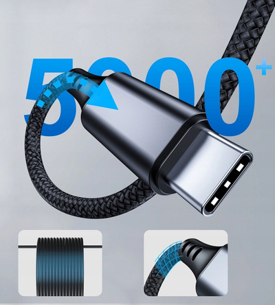 Kabllo audio USB‑C në 3.5mm Choetech AUX008, 2m, e zezë