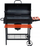 Grill qymyri pa markë, me kapak, sipërfaqe 71x34.5 cm, i zi