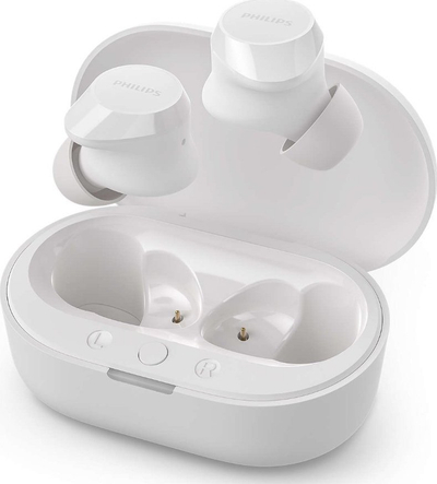Kufje wireless Philips TAT1209, true wireless, IPX4, të bardha