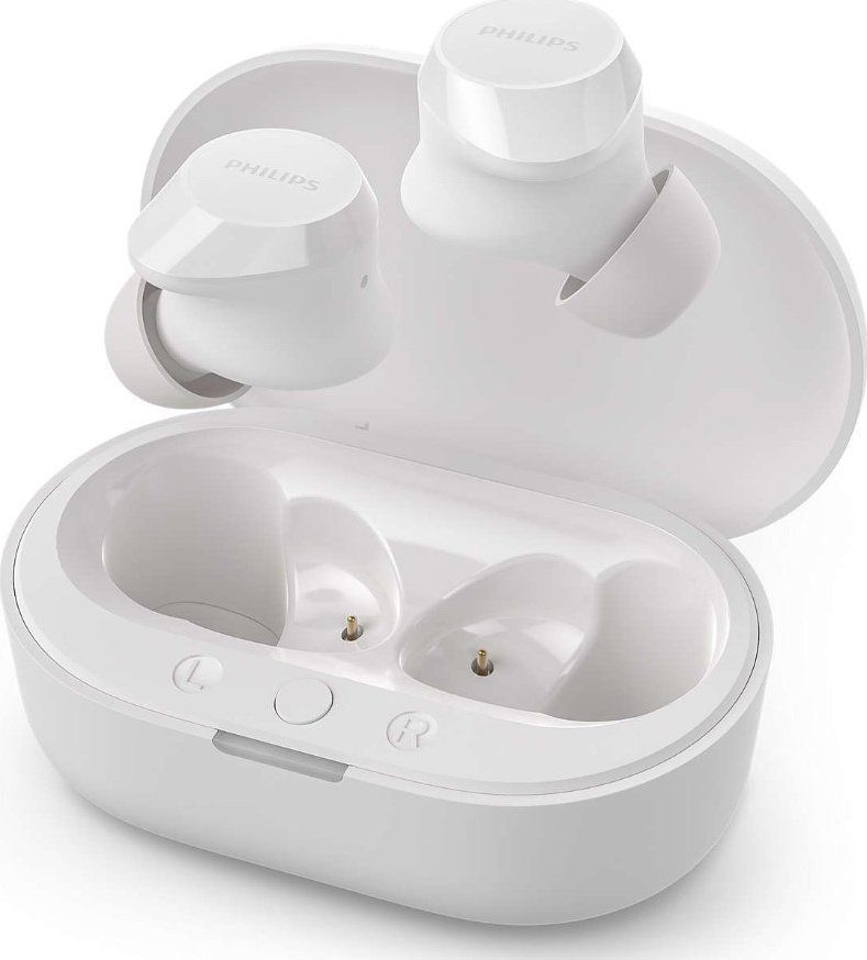 Kufje wireless Philips TAT1209, true wireless, IPX4, të bardha