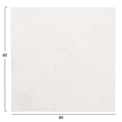 Panel muri katror Santorini 80x4,5x80Hcm (HM4516), bardhë