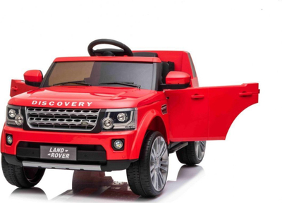 Makine elektrike per femije Ramiz Land Rover Discovery, telekomande, targe dekorative, e kuqe