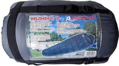 Thes gjumi ACRA Mummy 7, për deri në -10°C, 210cm, blu e errët
