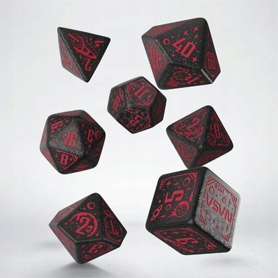 Set zare Q-Workshop Space Dice Voyager, 7 copa, tematik hapësirë, shumëngjyrësh