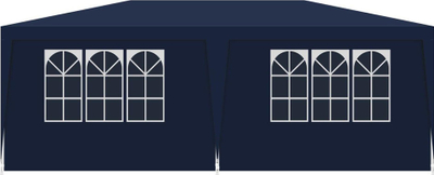 Çadër pavilioni Saska Garden Catering PE, 6x3m, 6 mure anësore, blu navy
