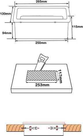 Prizë tavoline Spacetronik SPS-B26S V2, 2x AC, USB HDMI RJ45, inox