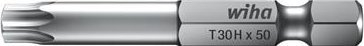 Bit profesional Torx Wiha T30H, Formë E 6.3, set me 5 copë, gri metalik