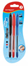 Set stilolapsa me bojë KEYROAD Ball Pen Soft Jet, 0.7mm, 3 copë, përzierje ngjyrash