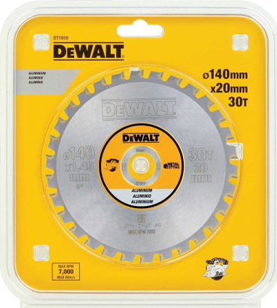 Teh rrethor DeWALT DT1910-QZ, 140mm, 30 dhëmbë, për dru