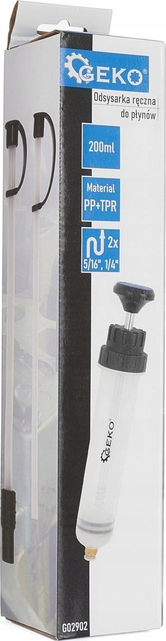 Pompë dore ekstraktuese për lëngje, 200ml, 2 zorrë, transparente