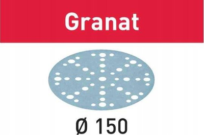 Letër gërryëse rrethore Festool Granat STF D150/48 P280, 150mm, 100 copë, blu e çelët