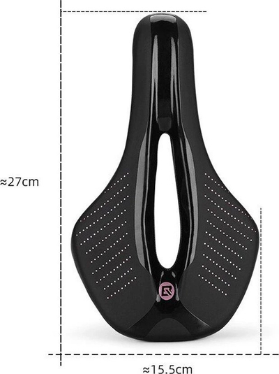 Selino biçiklete Rockbros MTB, ergonomike, 27 x 15.5 cm, e zezë