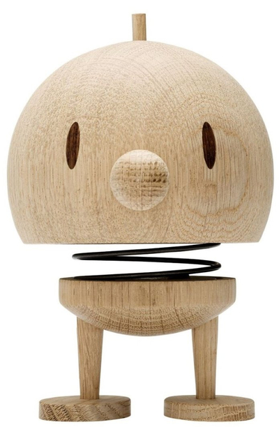 Figurinë dekorative Hoptimist Bumble L Raw Oak 27554, dru lisi, bezhë natyrale