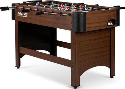Tavolinë foosball Neo-Sport NS-804, 118x61x79 cm, MDF, kafe e errët