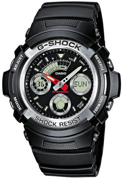 Orë për meshkuj Casio, e zezë