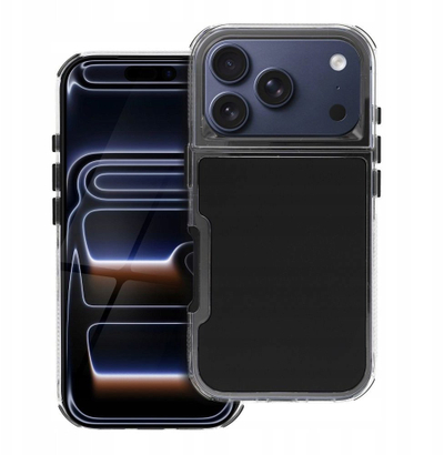 Mbulesë telefoni OEM MATRIX, për iPhone 17 Pro Max, e zezë