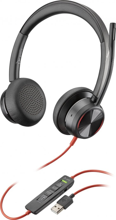 Kufje HP Poly Blackwire C3220, USB, me mikrofon, gri