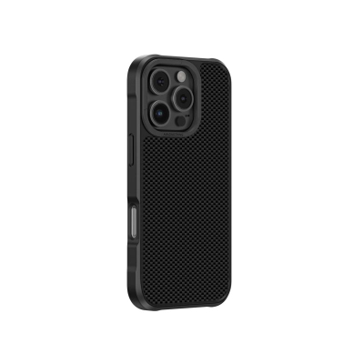 Заштитна маска AmazingThing Titan Max за iPhone 16 Pro Max, арамидни влакна 600D, со магнет, црна