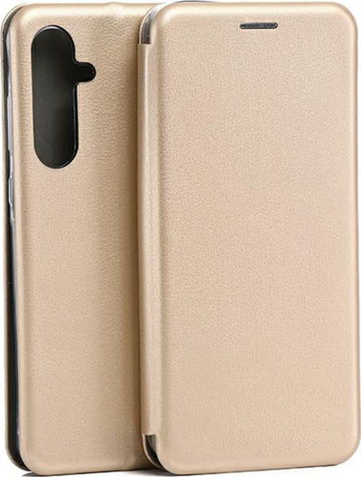 Këllëf telefoni Beline Magnetic Book për Samsung Galaxy A55, tip portofol, ngjyrë ari