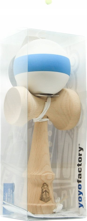 Lodër kendama YoYoFactory, dru, e bardhë me blu