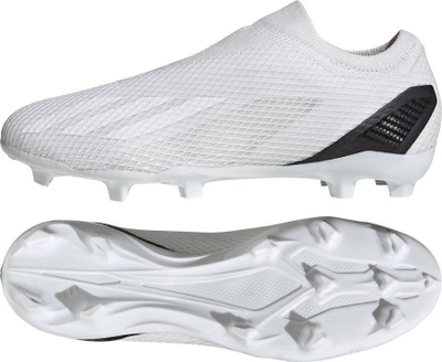 Këpucë futbolli Adidas X Speedportal.3 LL FG FZ6101, pa lidhësa, për fushë natyrale, të bardha