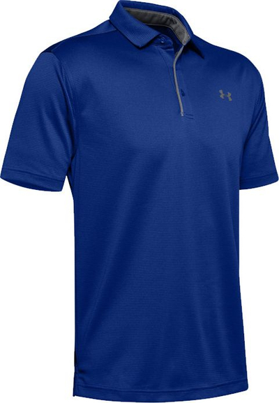 Bluzë polo Under Armour Tech, për burra, poliester, blu