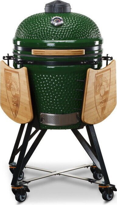 Grill keramik me qymyr Kamado Bono Zalgiris Green, 55cm, i gjelbër
