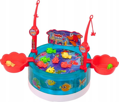 Lodër peshkimi Leantoys Fishing for Fish, set për kalamaj, 335x230 mm, shumëngjyrëshe