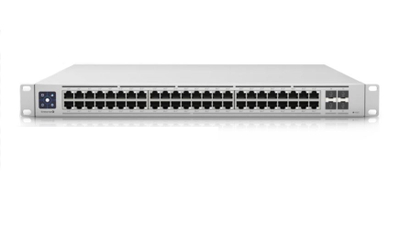 Switch rrjeti Ubiquiti UniFi USW Enterprise 48 PoE, 48 porte 2.5G, 4 porta 10G SFP+, i bardhë