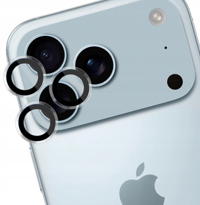 Mbrojtës kamere 3MK Lens Protection Pro për iPhone 17 Pro 17 Pro Max, xham i tejdukshëm, 1 copë