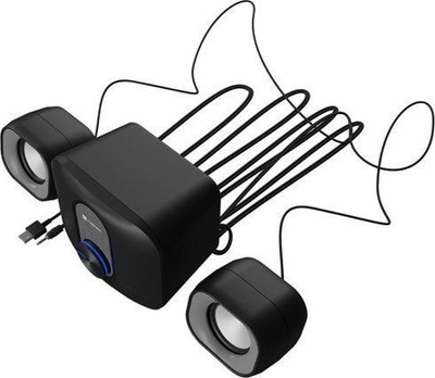 Altoparlantë kompjuteri Natec PUG NGL-2111, sistem 2.1, 11W RMS, të zinj