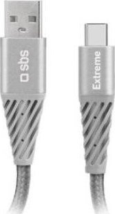 Kabllo USB në USB-C Sbs me fibër aramide, e zezë