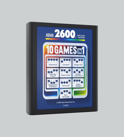 Konzolë lojrash Atari 2600 Plus, retro, për kartrixha Atari 2600 dhe 7800, e zezë