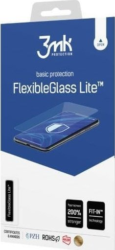 Xham mbrojtës hibrid 3MK FlexibleGlass Lite për Garmin Edge Explore 2, shumë i hollë, i tejdukshëm