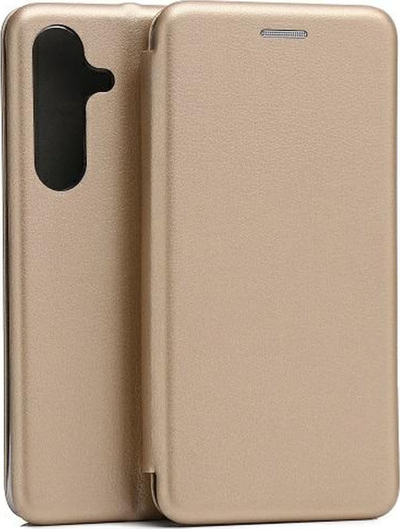 Kapak libri Beline Book Magnetic për Samsung Galaxy S24 Plus S926, silikoni TPU, me magnet, ngjyrë ari