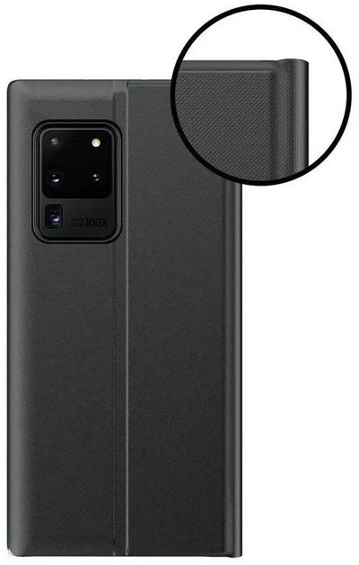 Këllëf telefoni New Sleep për Samsung Galaxy A72 4G, me kapak magnetik, funksion qëndrimi, i zi